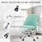 Yssoa Simple Deluxe Armless Office Desk Chair, Modern Cute Swivel Vanity Chair Comfy Home Office Chairs w 3A88HKCHAIROFFICEGRN01 - alternate 3