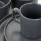 Elama Luxmatte Dark Grey 16 Piece Dinnerware Set EL-LUXMATTE-16-DG - alternate 4