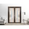 Sartodoors Slab Barn Door Panel Frosted Glass Planum 2113 42x84 Solid Core Modern Interior PLANUM2113S-CA-42 x 84 - alternate 2