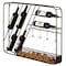 Vintiquewise Vintage-Inspired Decorative Metal Wall-Mounted Wine Rack with Cork and Wine Glass Holder,  QI004685 - alternate 4