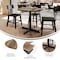 Flash Furniture Commercial 36" Natural HPL Tabletop with Black Table Height X Base ST-RD36-NAT-T3030-GG - alternate 5