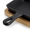Megachef Mini Cast Iron Square Pan with Wood Tray MCCI-005 - alternate 4