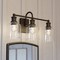 Vaxcel Northbrook 24 in. 3-Light Traditional Black Bathroom Vanity Fixture, Glass Shade W0515 - alternate 5
