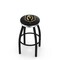 Holland Bar Stool Co 36" Blk Wrinkle Vegas Golden Knights Swivel Bar Stool, Chrome Ring L8B2C36LVGdKn - alternate 1