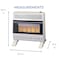 Procom Heating Natural Gas Ventless Infrared Plaque Heater With Base Feet - 30,000 BTU, Manual Control MN300HPA-B - alternate 6