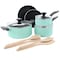 Martha Stewart Everyday 12 Piece Aluminum Nonstick Cookware Set in Blue 131725.12 - alternate 1