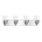 Jonathan Y Irving 27.75" 4-Light Seeded Glass/Iron Modern Contemporary LED Vanity Light, Chrome JYL7558C - alternate 6