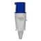 Walther-Werke Pin and Sleeve Plug, 60A, 250/230, 1 Phase, 2 Pole, Blue, Screw Terminals Wire Connection Type 260306 - alternate 5