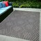 Homeroots 6' X 9' Gray and Blue Geometric Stain Resistant Indoor Outdoor Area Rug 531617 - alternate 1