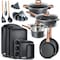 Bakken-Swiss 20-Piece Kitchen Cookware Set, Granite Non-Stick, Eco-Friendly, Oven-Safe BKCAS20MARB - alternate 1