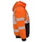 Dome75 Hi-Vis Bomber Jacket, Polyester, Class ANSI/ISEA 107-2020 Class 3 Type R, HiVis Orange/Black Bottom DJB3832 - alternate 3
