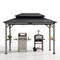 Sunjoy 8ft x 12ft Churchill Cedar Framed Grill Gazebo with exclusive AC Power Port A104003711 - alternate 1