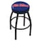 Holland Bar Stool Co 30" Blk Wrinkle Ole' Miss Swivel Bar Stool, Accent Ring L8B2B30MssppU - alternate 1
