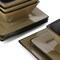 Gibson Elite Kiesling 16 Piece Hard Square Stoneware Dinnerware Set in Taupe and Black 750121025M - alternate 7