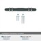 Amerock London 3-3/4 in 96 mm Center-to-Center Black Bronze/Satin Nickel Cabinet Pull BP36648BBRG10 - alternate 4