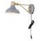 Jonathan Y Lynn 15 in. Swing Arm 1-Light Modern Midcentury Iron USB Charging Port LED Sconce, Grey/Brass Gold JYL1300C - alternate 6