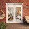 Vdomdoors Front Exterior Prehung Metal-Plastic Double Doors Clear Glass / MANUX 8666 White Silk / Office Comm MANUX8666DEXD-WS-W72xH80+12-LH-I - alternate 3