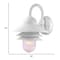 Homeroots White Three Tier Lamp Shade Outdoor Wall Light 398636 - alternate 3