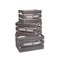 Homeroots Set of Three Dark Brown Solid Wood Crate, 3PK 487709 - alternate 4