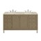 James Martin Vanities Chicago 60" Double Vanity, Walnut Whisper, w/ 3 CM Tajnar Eclos Top 503-V60D-WLW-3TJR - alternate 1