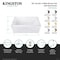 Kingston Brass 54" Acrylic Rectangular 3-Wall Alcove Tub Combo w/ Armrests in Glossy White/Antique Brass CVTAP543023L3 - alternate 4
