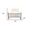 Homeroots Natural Clear Finish Low Post Cedar Log King Bed 370309 - alternate 3