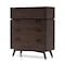 Homeroots 39" Acacia Solid Wood Four Drawer Dresser 473075 - alternate 6