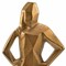 Homeroots 24" Gold And White Aluminum And Marble Woman Tabletop Sculpture 628144 - alternate 5