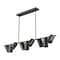 Z-Lite Lumina Matte Black 9 Light Linear Chandelier 7520-9L-MB - alternate 2