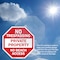 Signmission No Trespassing Private Property No, 6 inch X 6 inch, Vinyl Decal, 2PK OC-D-2PACK-6-91 - alternate 3