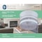 Boston Harbor Single Light Ceiling Fixture, 120 V, 60 W, 1-Lamp, A19 or CFL Lamp, White Fixture F13WH01-6859CL-3L - alternate 2