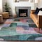 Homeroots 5' X 8' Green Purple And Blue Abstract Washable Indoor Outdoor Area Rug 604367 - alternate 4