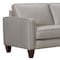 Homeroots Gray Leather L Shaped Three Piece Corner Sectional 548959 - alternate 7
