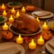 Elegani 24 pcs Flameless Tealight Candles-Warm White LED Flickering Lights, Free, Safe for Indoor Events PH-tealight-24-WWH - alternate 2
