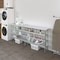 Amgood 14in D x 84in L Stainless Steel Table, Three Undershelves AMG WT-1484-3SH-Z - alternate 6