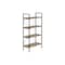 Homeroots 48" Taupe Metal Four Tier Etagere Bookcase 489798 - alternate 5