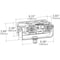 Grote Lighting Bracket Mount LED Fog Lamp, 12-36V, Clear Lens, Black Housing,  64H51-5 - alternate 2