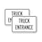 Signmission Traffic Entrance Sign Truck Entrance, 18'' X 24'' 2 Signs, Heavy Gauge Aluminum, 2PK A-1824-2PACK-22791 - alternate 1