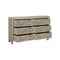 Homeroots 57" Gray Solid Wood Six Drawer Dresser 569588 - alternate 4