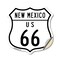 Signmission New Mexico Route Marker Shield Sign Us 6, 12 Inch X 12 Inch, Vinyl Decal SHI-D-12-389 - alternate 1