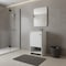 Homeroots 18" White Wood Freestanding Single Door Bathroom Vanity With Sink 478248 - alternate 3