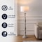 Jonathan Y Trisha 61.5 in. French Country Classic Distressed Resin Spindle Candlestick LED Floor Lamp, White Was JYL3060B - alternate 6