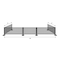 Factory 2U Commercial Patio Black Aluminum Bar Restaurant Fence Kit, 36ft L, 34in H, Flexible Layout, Powdercoat w/ UV Topcoat 805674 - alternate 2