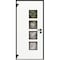 Vdomdoors Aluminum Door Cynex 6106 Dark Stone Entry Steel Metal Modern Painted W36xH80 Right Inswing CYNEX6106EXD-DARK-W36xH80-RH-I - alternate 3
