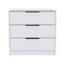 Homeroots 28" White Three Drawer Standard Chest 477761 - alternate 3
