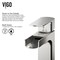 Vigo Amada Single Handle Single-Hole Bathroom Vessel Faucet in Brushed Nickel VG03026BN - alternate 3