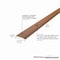 M-D Building Products 1-1/4 In. X 72 In. Cherry Aluminum METAL DECOR Seam Binder w/ Screw Nails 40138 - alternate 3