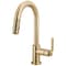 Brizo Litze Pull-Down Prep Faucet with Arc Spout, Industrial Handle Luxe Gold 63944LF-GL - alternate 1