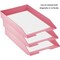 Acrimet Stackable Letter Tray Front Load Letter Size Document Organizer Plastic Solid Pink 1 Unit 211.9 - alternate 4