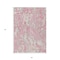 Homeroots 5' X 8' Pink Gray And Ivory Abstract Washable Indoor Outdoor Area Rug 600307 - alternate 6